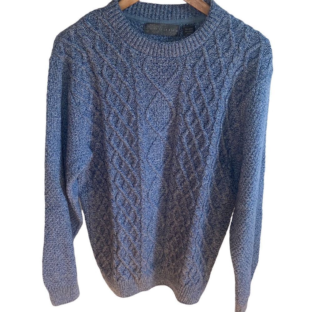 Oscar De La Renta - blue knit sweater